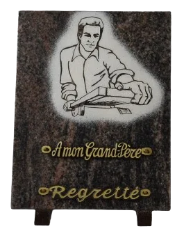 Plaque rectangulaire REC25X20.2 menuisier dépoli blanc