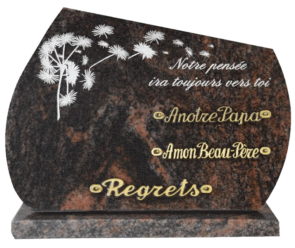 Plaque 51 en Himalaya avec décor gravé