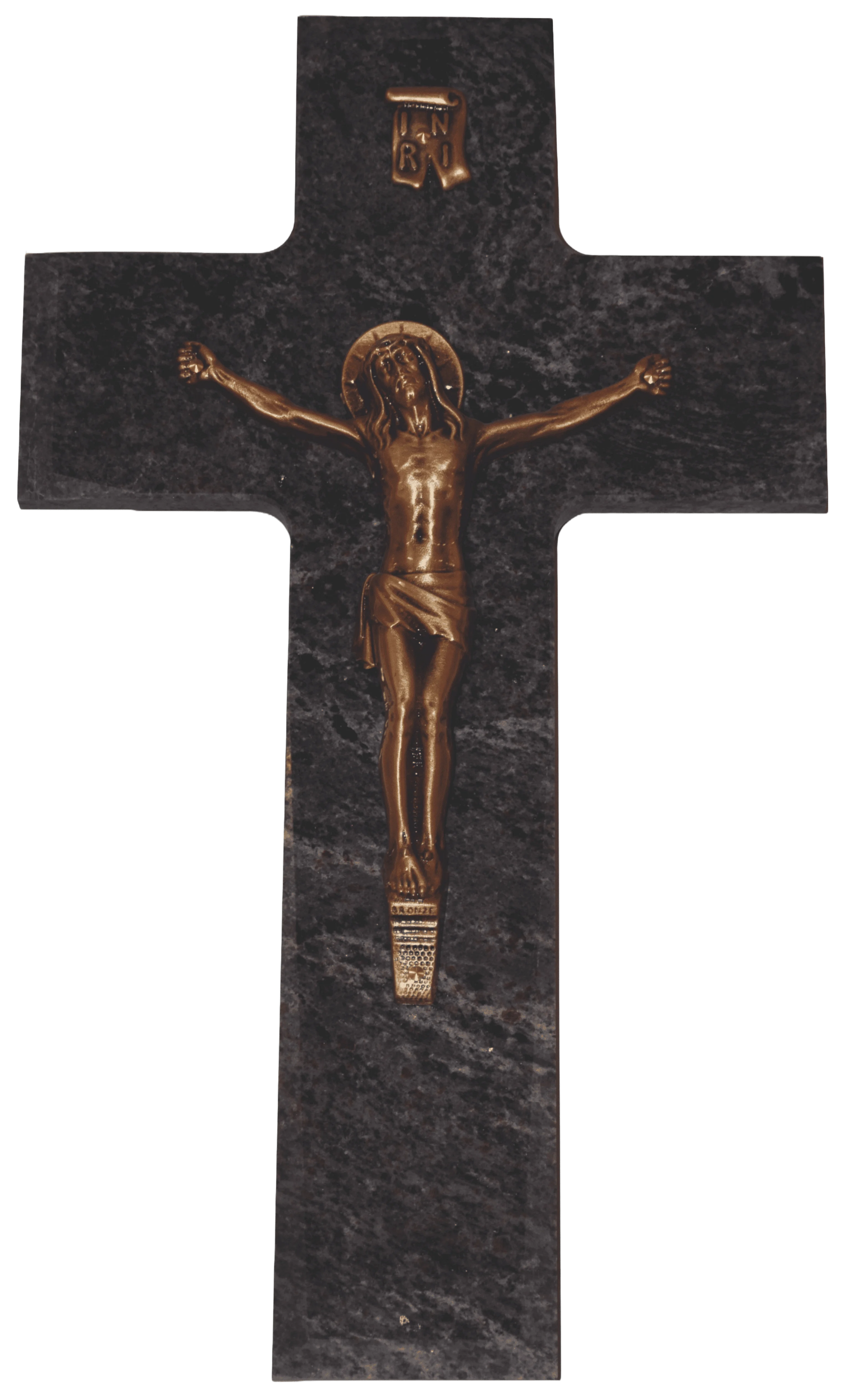 Crédo funéraire 420 en granit Mass blue