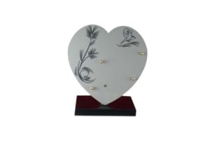 Coeur ceramique 25x25 Oiseau Epi